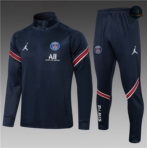 Max Veste Survetement Enfant Jordan PSG Bleu Marine 2021/22