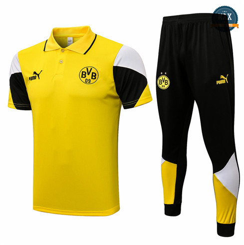 Max Maillot Polo Borussia Dortmund + Pantalon 2021/22 Training Jaune