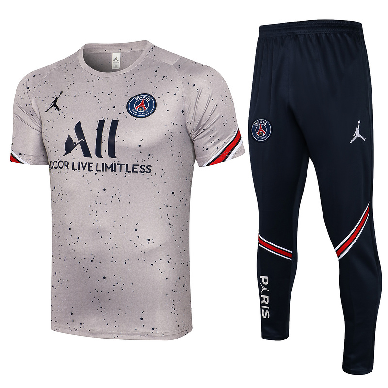 Max Maillots Jordan PSG + Pantalon 2021/22 Training Gris Clair