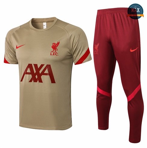 Max Maillot Liverpool + Pantalon 2021/22 Training Kaki