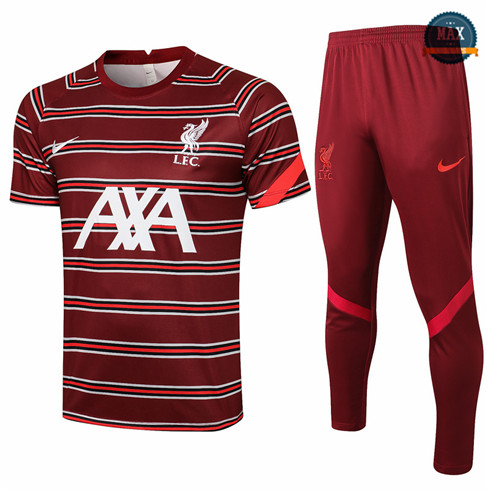 Max Maillots Liverpool + Pantalon 2021/22 Training Rouge