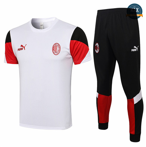 Max Maillot AC Milan + Pantalon 2021/22 Training Blanc