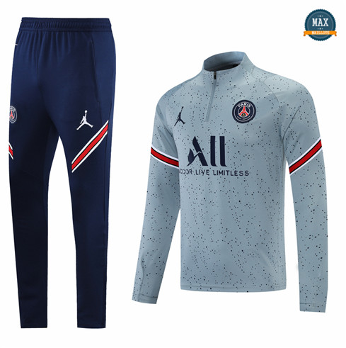 Max Survetement PSG Jordan 2021/22 Gris