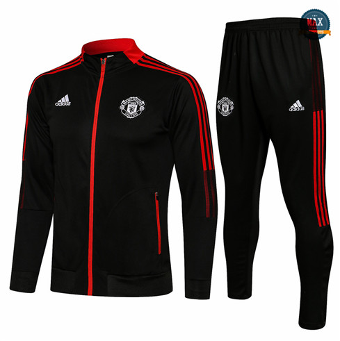 Max Veste Survetement Manchester United 2021/22 Noir