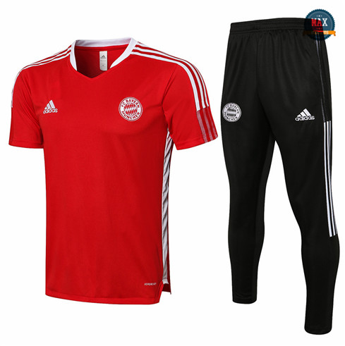 Max Maillots Bayern Munich + Pantalon 2021/22 Training Rouge