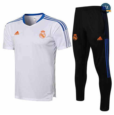 Max Maillots Real Madrid + Pantalon 2021/22 Training Blanc