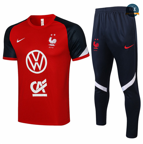 Max Maillot France + Pantalon 2021/22 Training Rouge