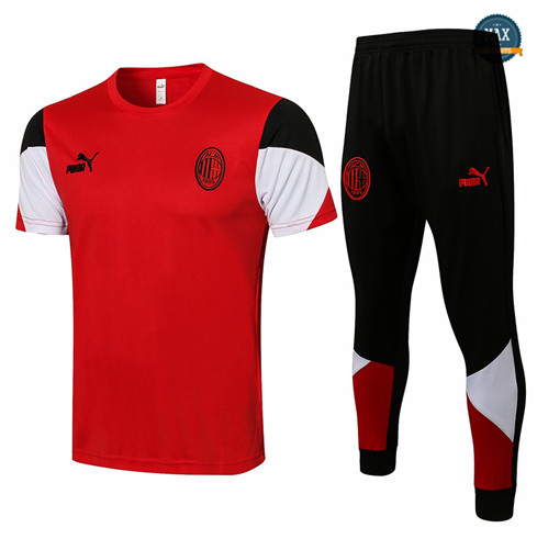 Max Maillots AC Milan + Pantalon 2021/22 Training Rouge