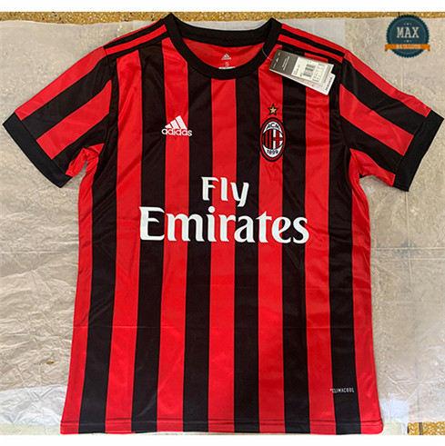 Max Maillots Retro 2017-18 AC Milan Domicile