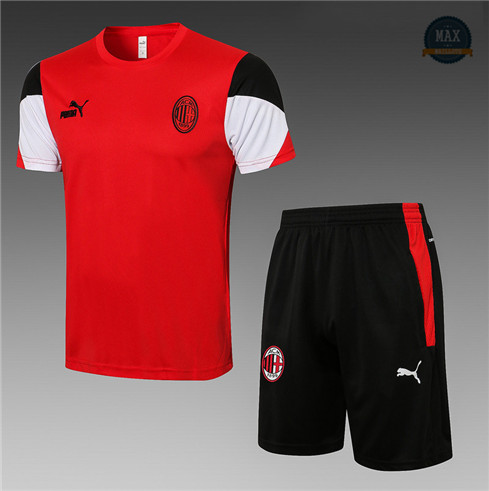 Max Maillots AC Milan + Shorts 2021/22 Training Rouge