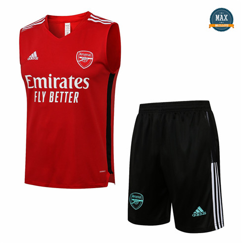 Max Maillots Arsenal Debardeur + Shorts 2021/22 Training Rouge