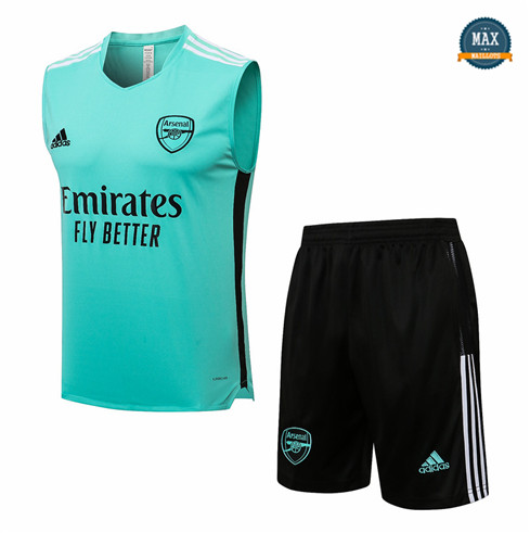 Max Maillots Arsenal Debardeur + Shorts 2021/22 Training Vert