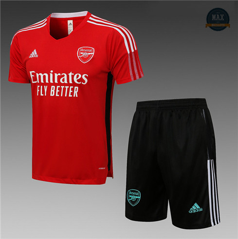 Max Maillots Arsenal + Shorts 2021/22 Training Rouge