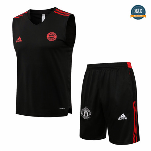 Max Maillots Bayern Munich Debardeur + Shorts 2021/22 Training Gris foncé