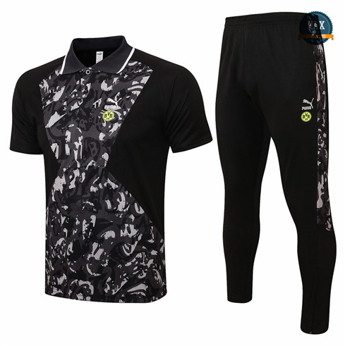 Max Maillots Polo Borussia Dortmund + Pantalon 2021/22 Training Noir