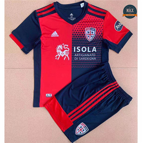 Max Maillots Cagliari Enfant Domicile 2021/22