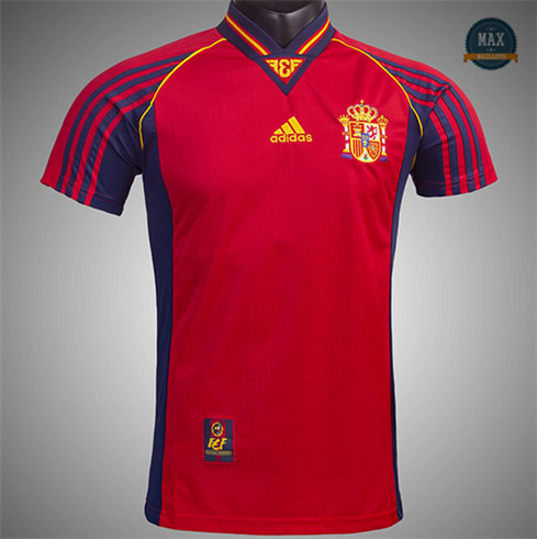 Max Maillots Retro 1998 Espagne Domicile World Cup