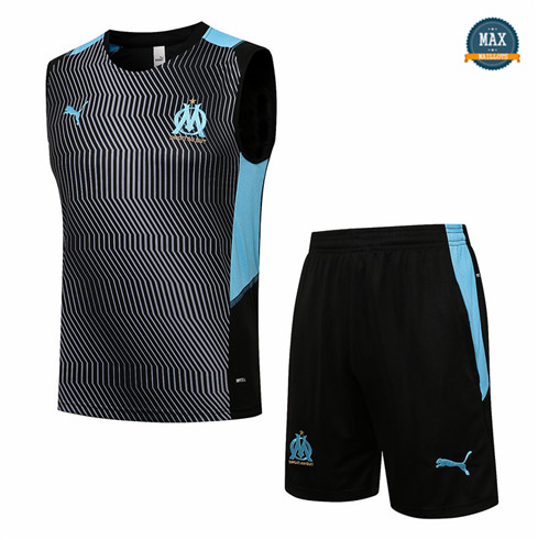 Max Maillots Marseille Debardeur + Shorts 2021/22 Training Gris