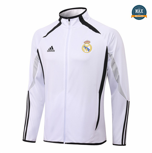 Max Maillots Veste Real Madrid 2021/22 Co-brandé Blanc