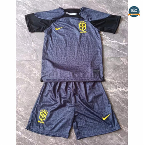 Max Maillot Brésil Enfant Gardien de but 2022 2023 pas cher fiable