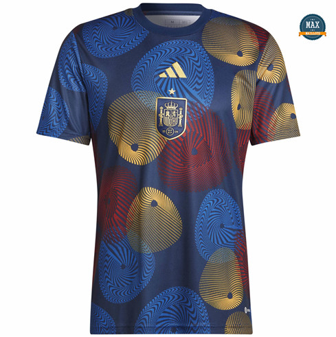 Max Maillot Espagne Maillot Pre Match training 2022 2023 pas cher fiable