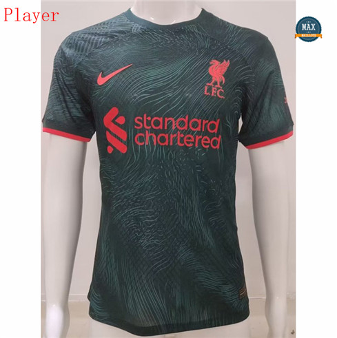 Max Maillot Player Version 2022 2023 Liverpool Third pas cher fiable