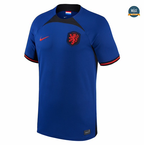 Max Maillot Pays-Bas Exterieur Bleu 2022 2023 pas cher fiable