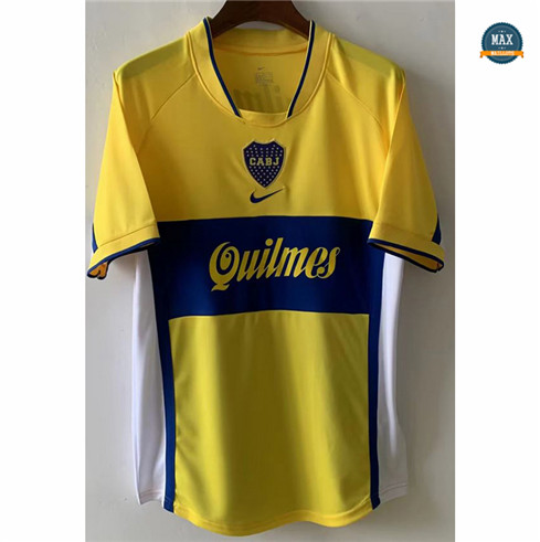 Max Maillot Retro2001#Boca Juniors Exterieur pas cher fiable