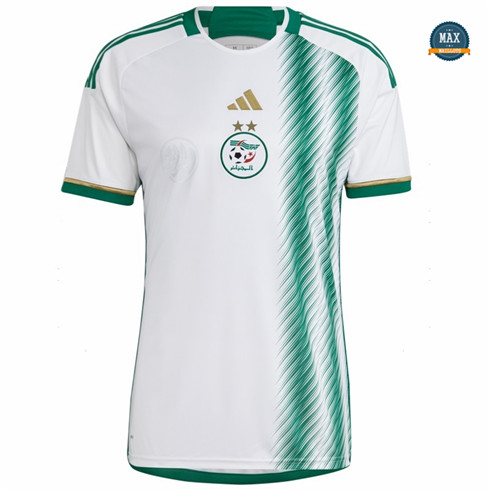 Site fiable Max Maillot Algérie Domicile Blanc 2022/23 pas cher