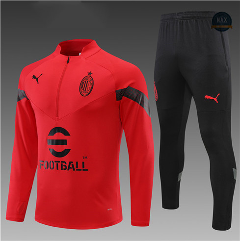 Max Maillot Survetement foot Enfant AC Milan Rouge 2022 fiable max 409