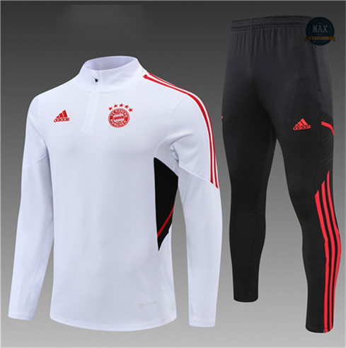 Max Maillot Survetement foot Enfant Bayern Munich Blanc 2022 fiable max 276