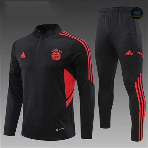 Max Maillot Survetement foot Enfant Bayern Munich Noir 2022 fiable max 277