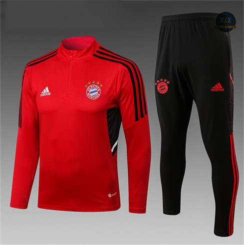 Max Maillot Survetement foot Enfant Bayern Munich Rouge 2022 fiable max 279