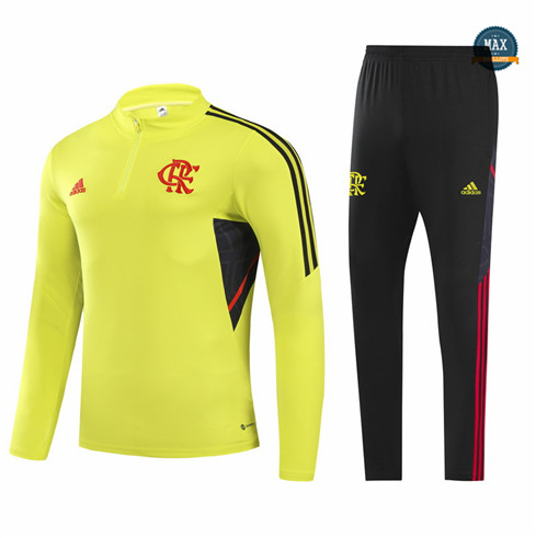 Max Maillot Survetement foot Enfant Flamengo Jaune 2022 fiable max 273