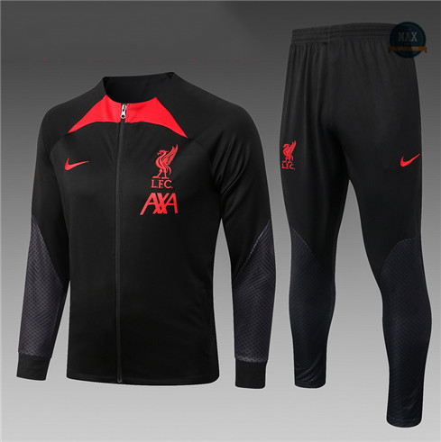 Max Maillot Veste Survetement foot Enfant Liverpool Noir 2022 fiable max 382