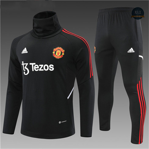 Max Maillot Survetement foot Enfant Manchester United Noir 2022 fiable max 400