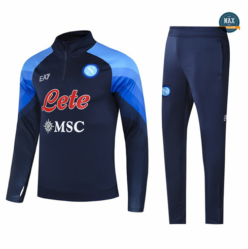 Max Maillot Survetement foot Enfant Naples Bleu 2022 fiable max 413