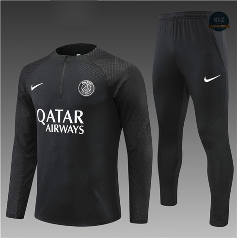 Max Maillot Survetement foot Enfant Player Paris PSG Noir 2022 fiable max 315