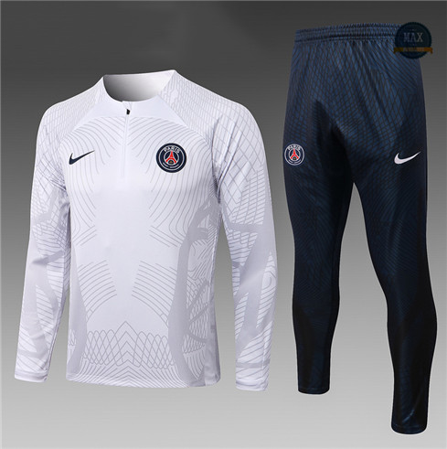 Max Maillot Survetement foot Enfant Paris PSG Blanc 2022 fiable max 344