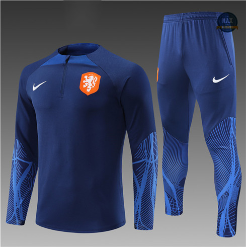 Max Maillot Survetement foot Enfant Pays-Bas Bleu 2022 fiable max 375