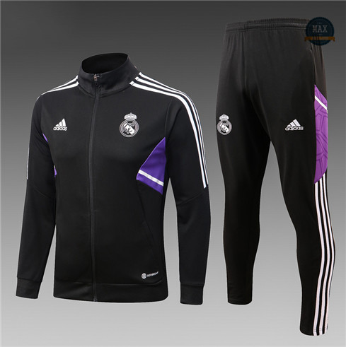 Max Maillot Veste Survetement foot Enfant Real Madrid Noir 2022 fiable max 299