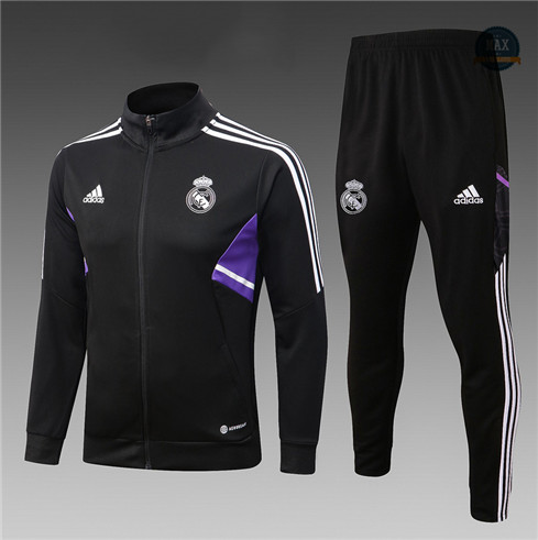 Max Maillot Veste Survetement foot Enfant Real Madrid Noir 2022 fiable max 300