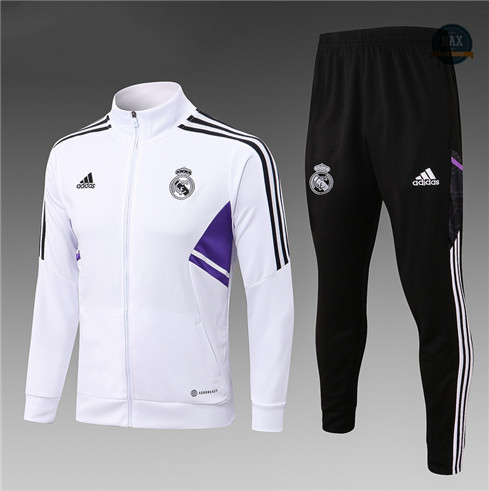 Max Maillot Veste Survetement foot Enfant Real Madrid Blanc 2022 fiable max 301