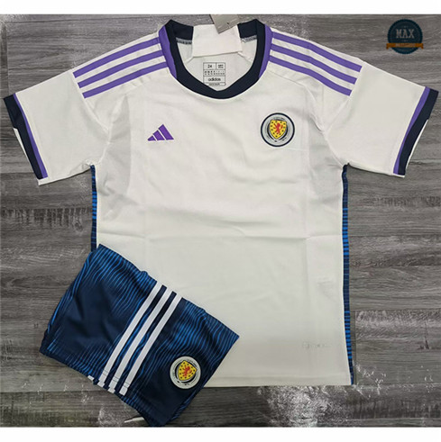 Site fiable Max Maillot Écosse Enfant Blanc 2022/23 pas cher