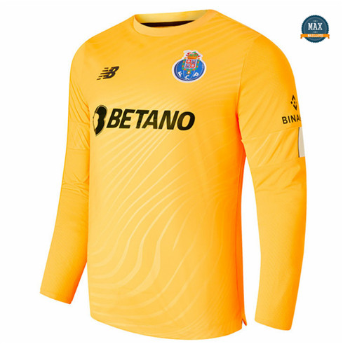 Site fiable Max Maillot FC Porto Gardien de but Domicile Manche Longue Jaune 2022/23 pas cher