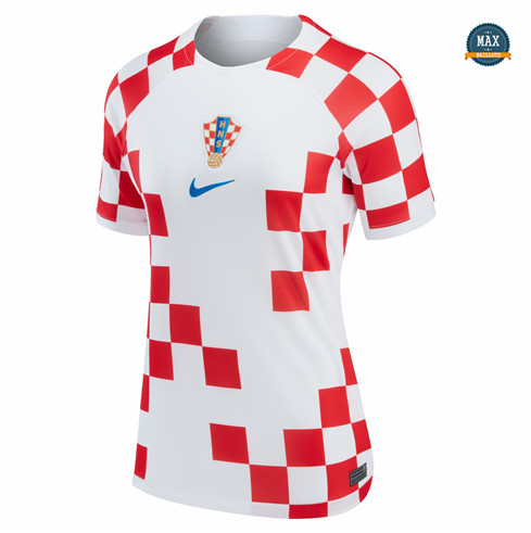 Site fiable Max Maillot Croatie Femme Domicile 2022/23 pas cher