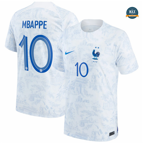 Max Maillot de foot France Exterieur Mbappe 10 2022 2023 fiable max 058