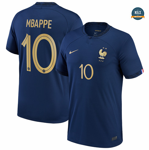 Max Maillot de foot France Domicile Mbappe 10 2022 2023 fiable max 059