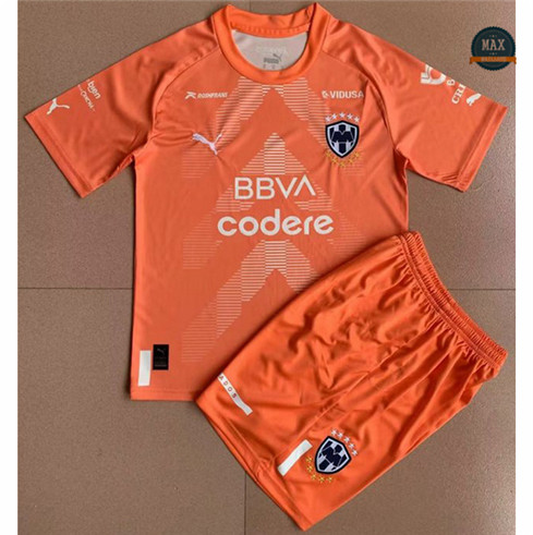 Max Maillot de foot Monterrey Enfant Gardien de but Orange 2022 2023 fiable max 027