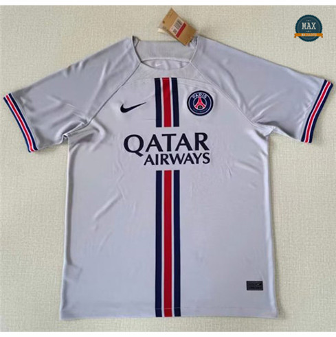 Site fiable Max Maillot Paris Paris Saint Germain Gris 2022/23 pas cher